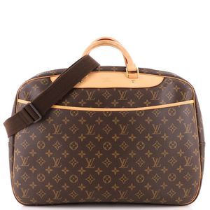 Louis Vuitton Alize Bag Monogram Canvas 24 Heures Brown
